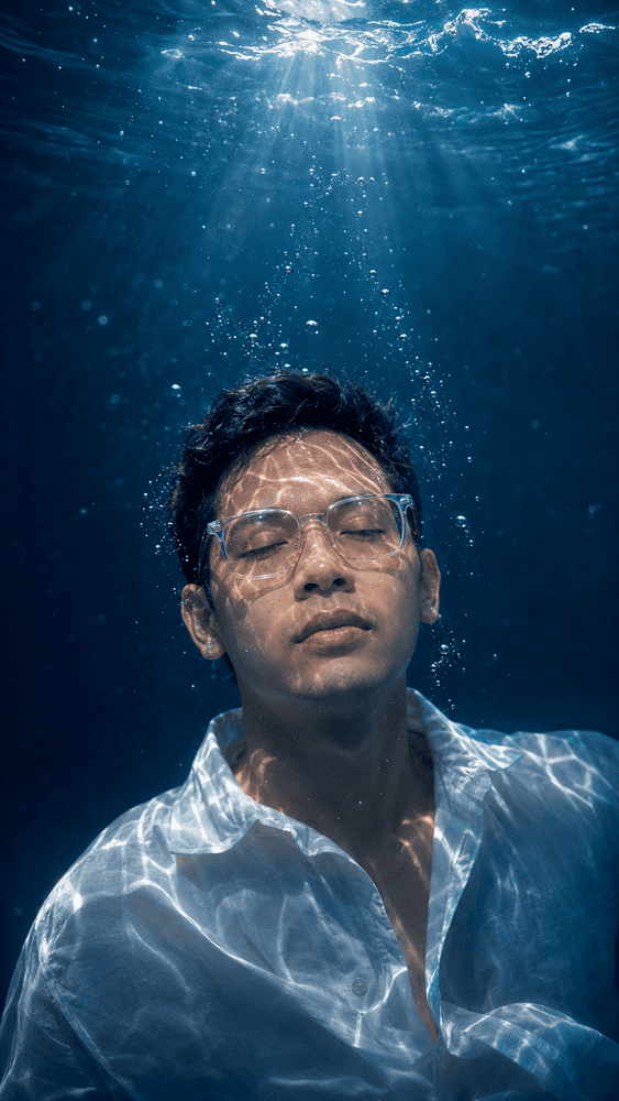 Prompt Foto Underwater Sinematik AI