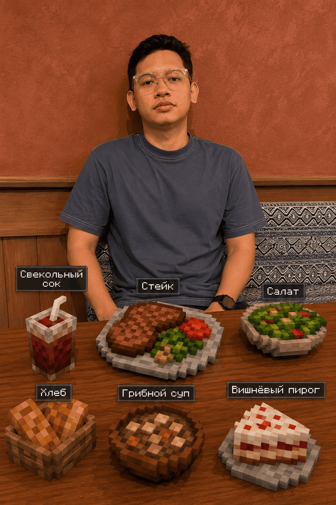 Prompt Makanan Mine Craft AI