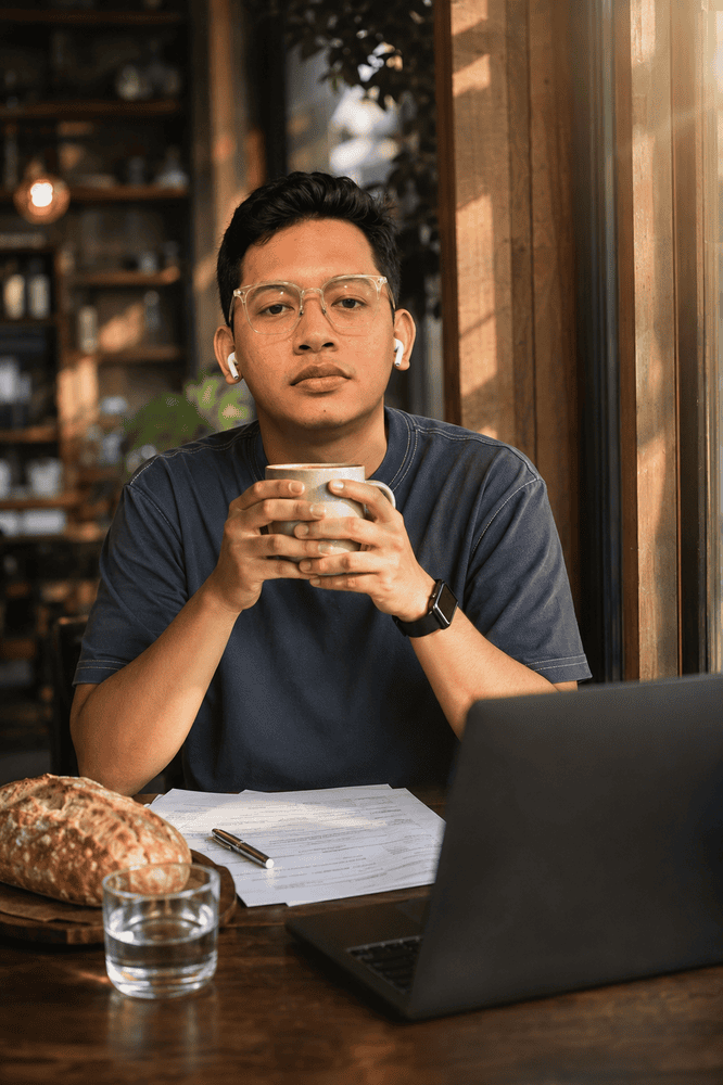 Prompt Menikmati Kopi Pagi AI